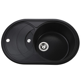 Кухонная мойка Globus Lux LUISE черный 780х500мм-А0002