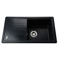 Кухонная мойка Globus Lux LUGANO черный 780х435мм-А0002