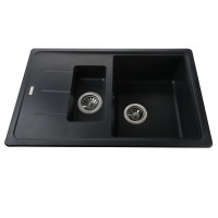 Кухонная мойка Globus Lux IZEO черный 780x500мм-А0002