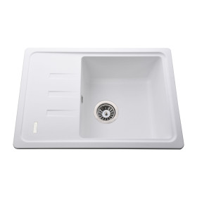 Кухонная мойка Globus Lux MONO белый 620х435мм-А0007