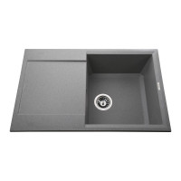 Кухонная мойка Globus Lux KOMO серый камень 790x500мм-А0005