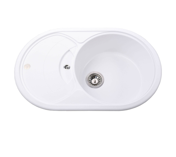 Кухонна мийка Globus Lux LUISE білий 780х500мм-А0007