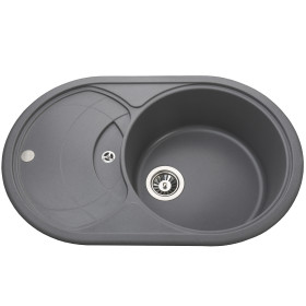 Кухонная мойка Globus Lux LUISE серый металлик 780х500мм-А0003