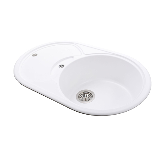 Кухонна мийка Globus Lux LUISE білий 780х500мм-А0007