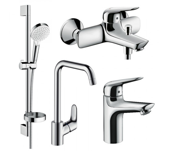 Набір змішувачів для ванни 4в1 Hansgrohe NOVUS (1162019)