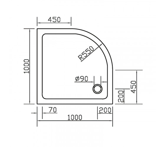 Душевой поддон Eger SMC 100х100 см (599-1010R)
