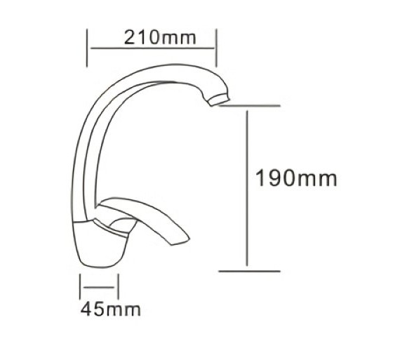 Смеситель для кухни RJ BARON белый (RBZ014-8GW)