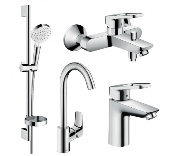 Набір змішувачів для ванни 4в1 Hansgrohe LOGIS LOOP 100 (1142019)
