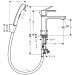 Смеситель для раковины Hansgrohe Rebris S 110 с гигиенической лейкой, Chrome (72215000)
