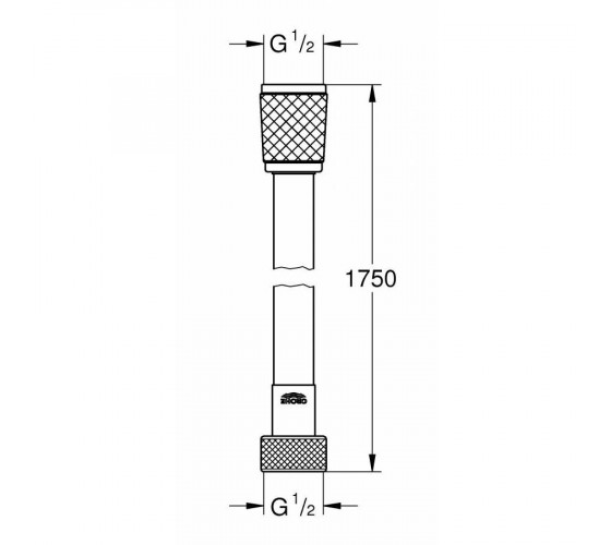 Шланг для душу Grohe Rotaflex 175 см (28410001)