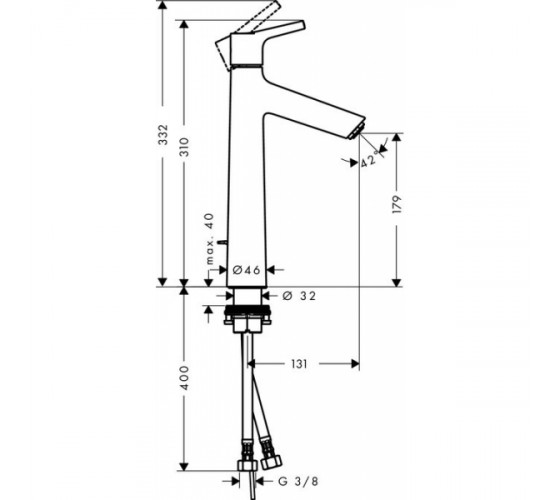 Смеситель для раковины Hansgrohe Talis S (72031000)
