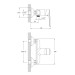 Смеситель для душа Imprese ODRA (f0338701BO)