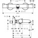 Термостат для ванны Hansgrohe Ecostat Comfort DN15, хром (13114000)