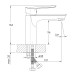 Змішувач для раковини IMPRESE ODRA (f0358701BO)