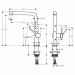 Смеситель кухонный Hansgrohe Talis 270, стальной (72840800)