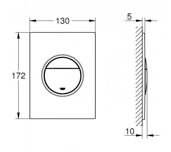 Клавіша змиву Grohe Nova Cosmopolitan S (37601DC0)