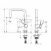 Смеситель кухонный Hansgrohe Talis M54 черный матовый (72806670)