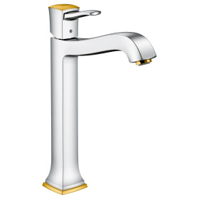 Смеситель для раковины Hansgrohe Metropol Classic хром/золото (31303090) Смеситель для раковины Hansgrohe Metropol Classic хром/золото (31303090)