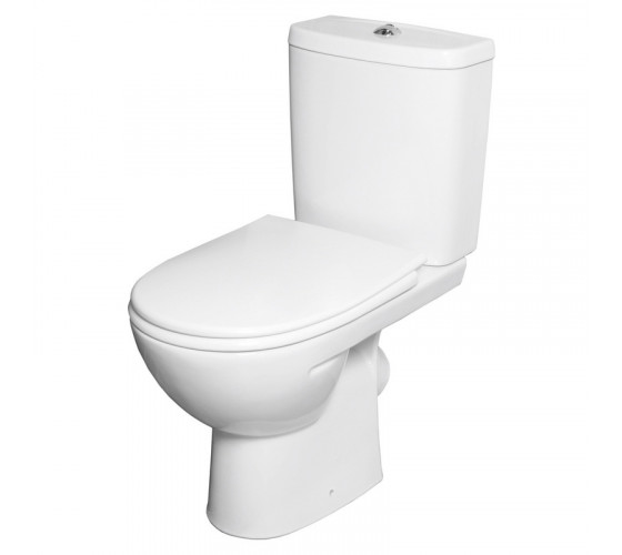 Унітаз-компакт Kolo Freja Premium L79047000 сидіння Duroplast Soft-Close, горизонтальний випуск, нижнє підведення