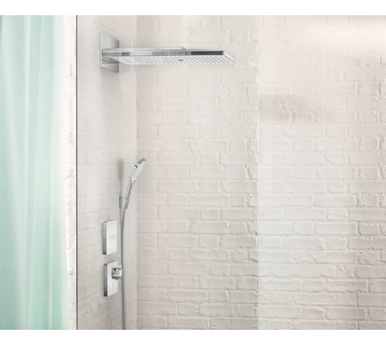 Лейка для верхнего душа Hansgrohe Raindance Rainmaker Select 580 мм Черный/Хром (24001600)