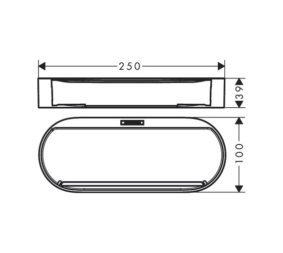 Комплект аксессуаров Hansgrohe WallStoris 4в1, Matt Black (27967670)