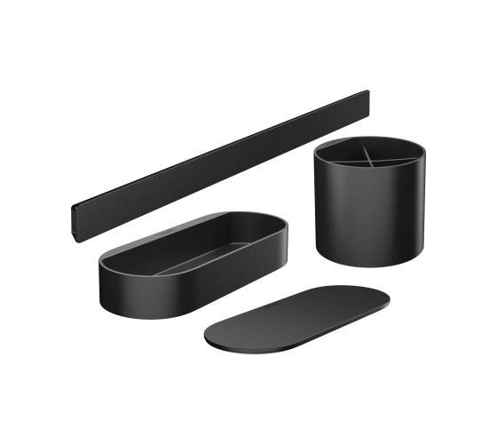 Комплект аксессуаров Hansgrohe WallStoris 4в1, Matt Black (27968670)