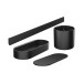 Комплект аксессуаров Hansgrohe WallStoris 4в1, Matt Black (27968670)