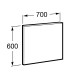 Дзеркало Roca Victoria Basic 70 (A812327406)