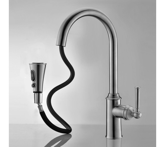 Смеситель для кухни  Imprese HYDRANT матовый никель (ZMK031806150)