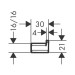 Крючок Hansgrohe AddStoris 3,0х1,6 см, Matt White (41742700)