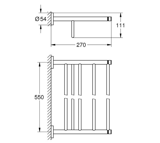 Поличка для рушників Grohe Essentials (40800001)