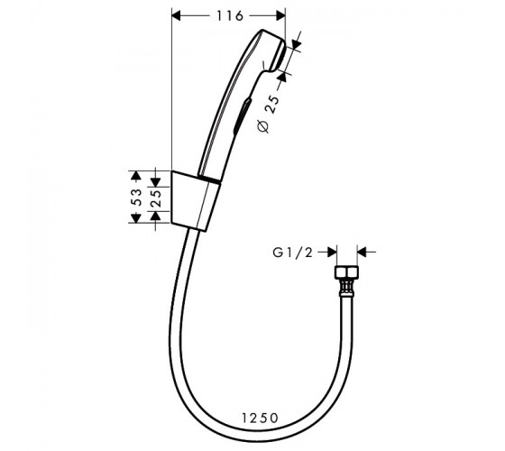 Гигиенический душ Hansgrohe (32129000)