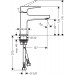 Смеситель для раковины Hansgrohe METROPOL 100 (32500000)