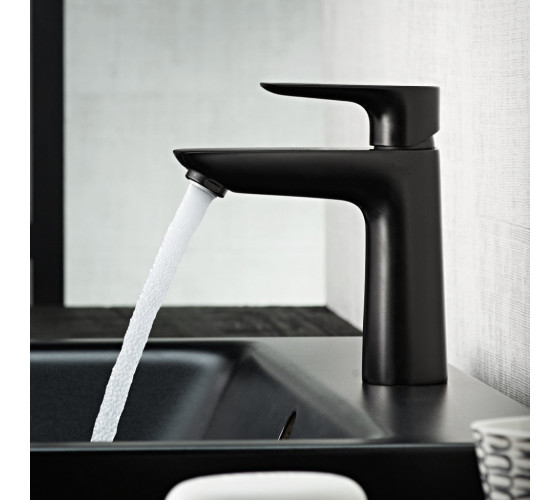Смеситель для раковины Hansgrohe TALIS E черный матовый (71710670)