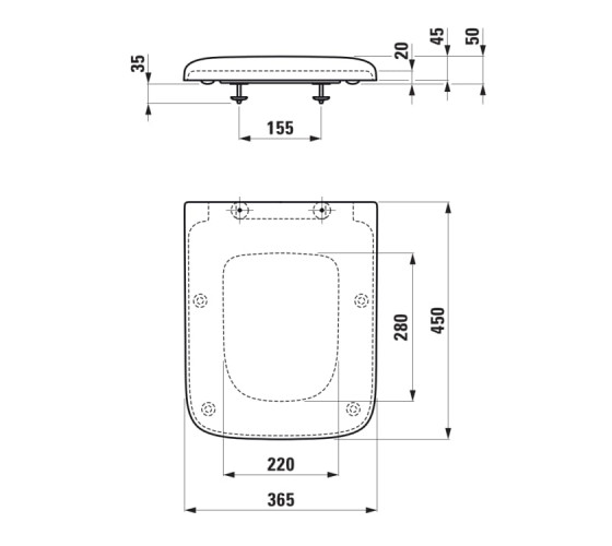 Крышка для унитаза Laufen Palace New Soft-Close антибактериальное покрытие (H8917013000001)