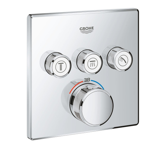 Внешняя часть смесителя на 3 выхода GROHE GROHTHERM SMARTCONTROL, 29126000