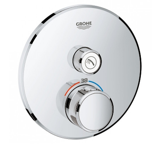 Внешняя часть смесителя на 1 выход  GROHE GROHTHERM SMARTCONTROL, 29118000