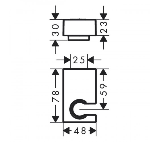 Тримач для душу Hansgrohe PORTER E (28387000)