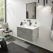 Смеситель для раковины с выдвижным изливом Hansgrohe FINORIS черный матовый (76063670)