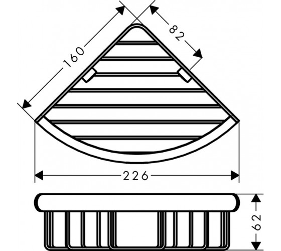 Поличка Hansgrohe Logis (41710000)