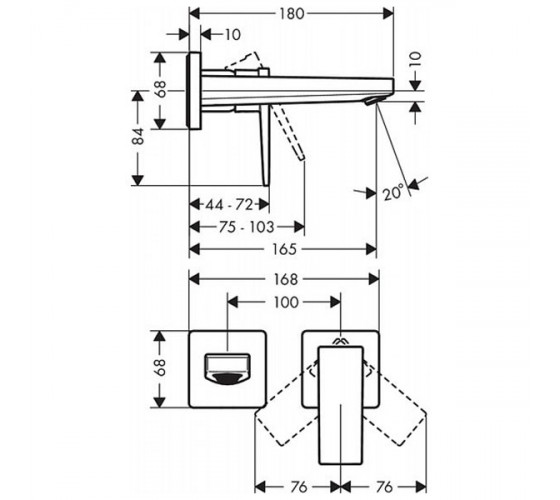 Смеситель для раковины Hansgrohe Metropol (32525000)