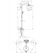 Душевая система для ванны Hansgrohe Croma 220 Showerpipe 400 мм (27222000)