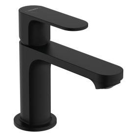 Смеситель для умывальника Hansgrohe Rebris S 80 с д/к, черный матовый (72513670)