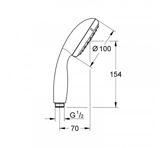 Ручной душ Grohe New Tempesta 100 (27597001)