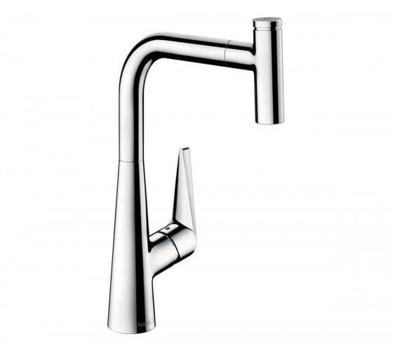 Смеситель для кухни с выдвижным душем Hansgrohe Talis Select S (72821000)