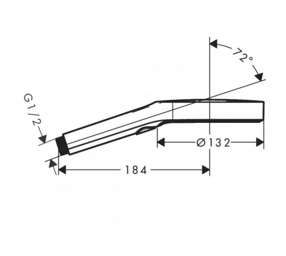 Ручний душ Hansgrohe RAINFINITY 130 3jet чорний  (26864670)