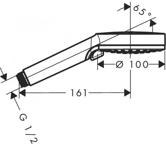 Ручний душ Hansgrohe Crometta Vario білий/хром (26330400)
