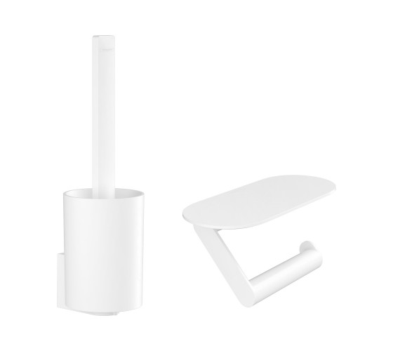Комплект аксессуаров Hansgrohe WallStoris 2в1, Matt White (27969700)