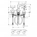 Смеситель для раковины Hansgrohe Metropol Classic хром/золото (31306090)