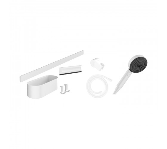 Комплект аксесуарів Hansgrohe WallStoris Activation EcoSmart 7в1, Matt White (24291700)